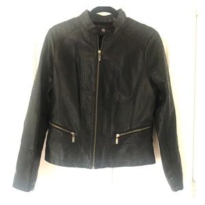 Faux leather jacket